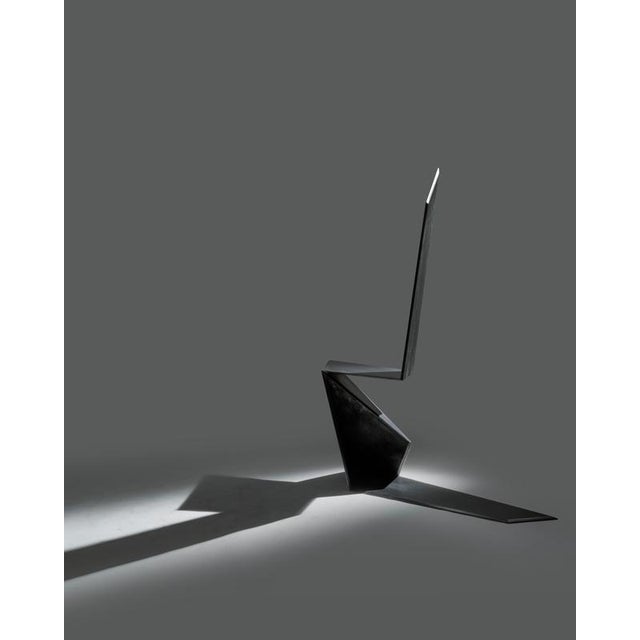 Dark Side Chair in Aluminium by Orfeo Studio For Sale - Image 12 of 14