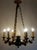 Empire French Bronze and Glass Chandelier from Lucien Gau, 1940s For Sale - Image 9 of 14