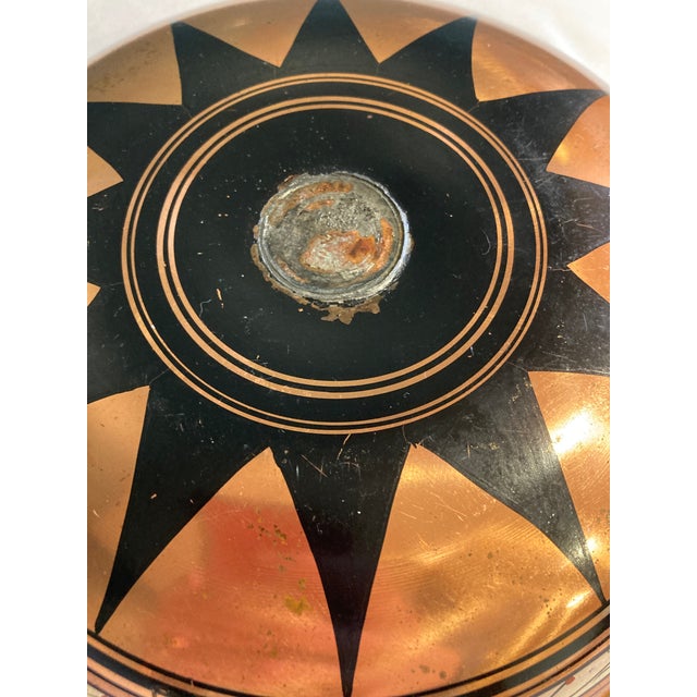 Vintage Greek Key Copper Plate With Classical Chariot Motif For Sale - Image 15 of 16