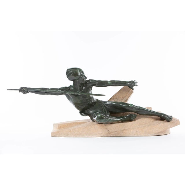 Metal Art Deco French Sculpture by Max Le Verrrier, 1930s For Sale - Image 7 of 7