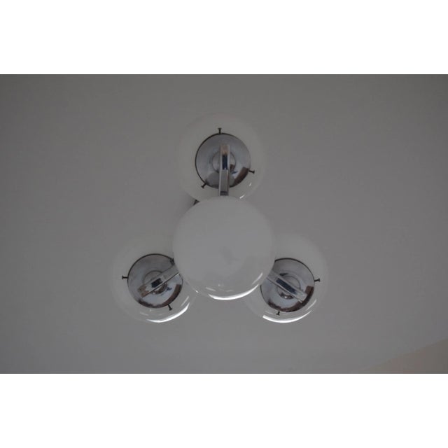 1930s Art Deco Chrome Chandelier, 1930s For Sale - Image 5 of 11