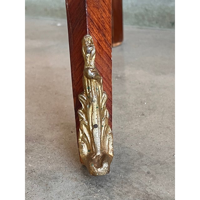 French Classic Louis XV Style Marquetry Nightstands With Drawer, 1910 For Sale - Image 11 of 11