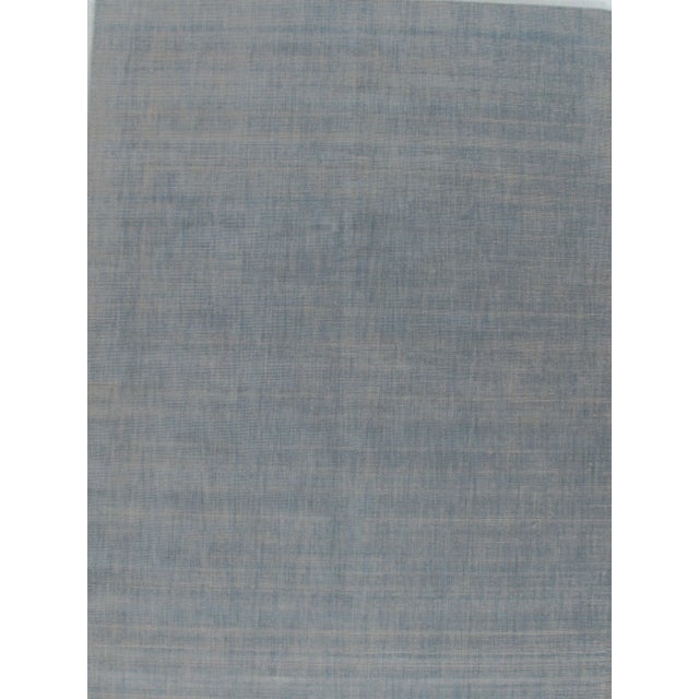 Simplicity Blue Contemporary Handwoven Rug 8ft X 10ft For Sale - Image 10 of 12