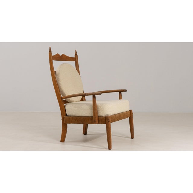 19th Century France Modern Cream Wood Armchair For Sale - Image 9 of 11