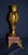Goldenrod Antique French Rococo Metal Urn Vase Marble Base Mantle Garniture 19th C For Sale - Image 8 of 17