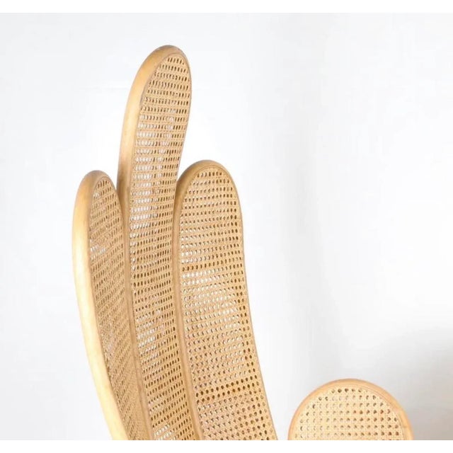 1990s Set of Large Rattan and Cane Chairs, 1990s For Sale - Image 5 of 8