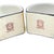 Art Deco 1920s Noritake Morimura Japanese Lusterware Set of 2 French Flapper Napkin Holders in Original Gift Box For Sale - Image 10 of 11