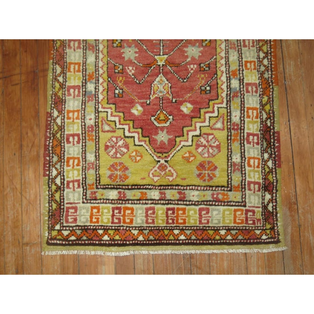 Folk Art Antique Zabihi Collection Anatolian Turkish Prayer Niche Rug - 2'6" x 3'7" For Sale - Image 3 of 4