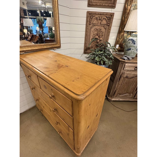 19th Century English Pine Chest of Drawers For Sale - Image 9 of 16