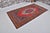 Textile Vintage Anatolian Wool Area Rug, Bold Red Field With Navy Blue Geometric Medallion For Sale - Image 7 of 10