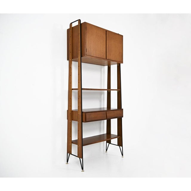 Mid-Century Modern Italian Wall Unit, 1950s For Sale - Image 3 of 13