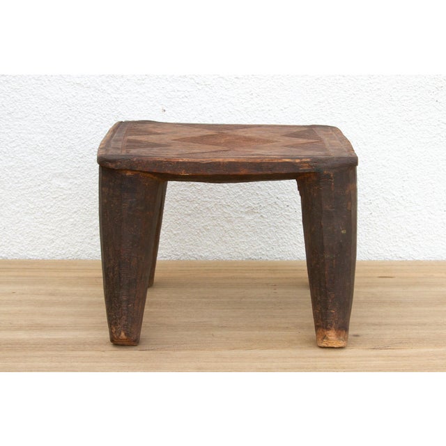1950s Vintage African Stool, Whisper of Ancestors For Sale - Image 5 of 8