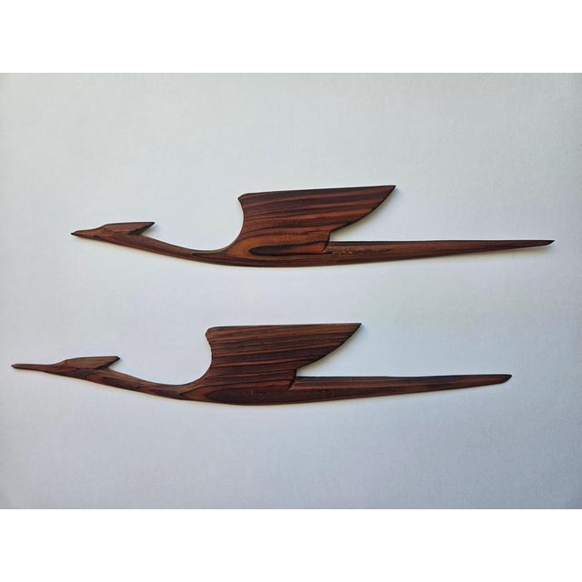 Mid-Century Wooden Wall Sculptures of Birds, 1960s For Sale - Image 15 of 16