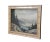 Folk Art Vintage Eduard Enzmann Alpine Lake Landscape Oil Painting on Board 19" For Sale - Image 3 of 10