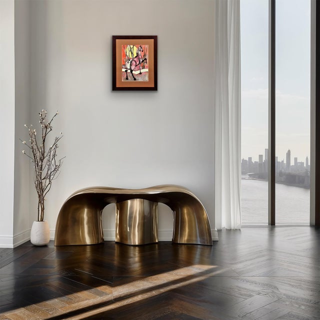 Geoffrey Key, Horse with Rising Sun, 1989, Watercolour, Framed For Sale - Image 14 of 18