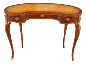 Vintage Maitland Smith Kidney Shaped Desk