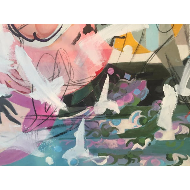 Abstract Original Painting on Canvas by Gilbert/Sulander For Sale - Image 4 of 5