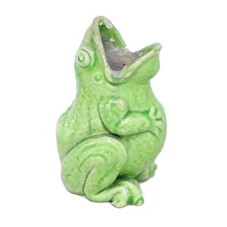 Frog Vase from Sarreguemines, 1950s For Sale
