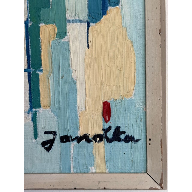 Vintage Abstract Expressionist Impasto Painting For Sale - Image 4 of 10