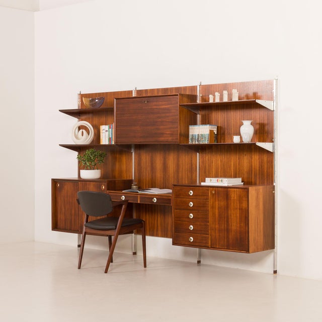 Mid-Century Modern Mid-Century Modern Italian Wall Unit by George Coslin for 3V Arredamenti, 1960s For Sale - Image 3 of 18