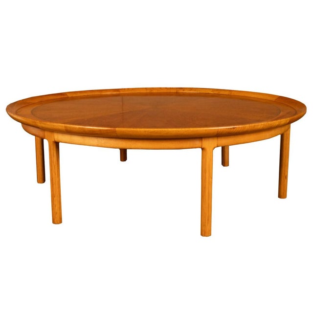 Brown American Mid Century Modern 54" Circular Coffee Table by Tomlinson Sophisticate, 1959 For Sale - Image 8 of 13
