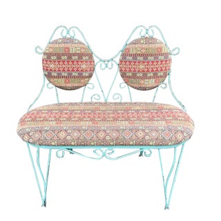 1980s Vintage Ice Cream Parlor Bench For Sale
