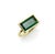 This bezel set tourmaline ring features a striking indicolite blue-green tourmaline. The 6.8 carat stone is a modified...