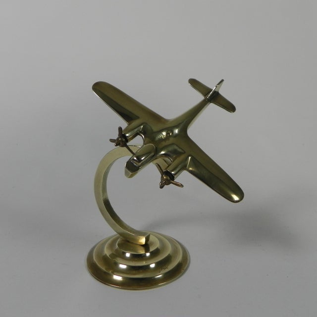 Metal Brass Model of Mosquito Aircraft, 1960s For Sale - Image 7 of 11