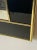 Metal 1970s Modern Black Lucite & Gold Metal Framed Mirror For Sale - Image 7 of 9