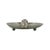 Featuring a oval hammered metal surface and distinctive stepped bubble handles, this tray brings texture, shine, and...