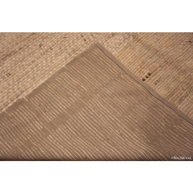 Textile Nazmiyal Collection Soft Colors Modern Abstract Design Rug For Sale - Image 7 of 7
