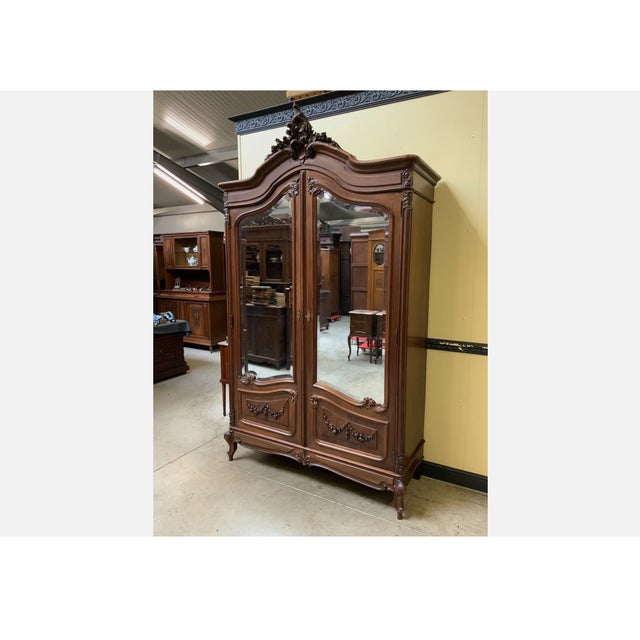 Antique Art Nouveau Wardrobe, 1910 For Sale - Image 9 of 13