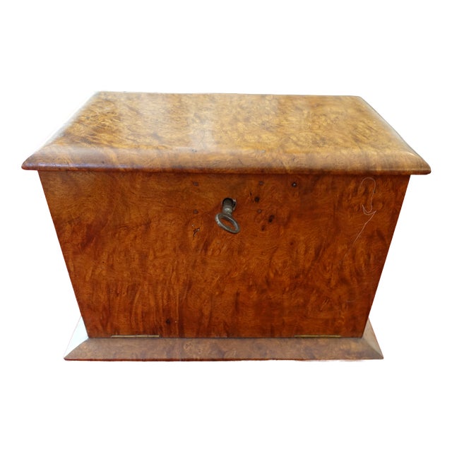 Art Deco Couture Jewelry Box with Magnifying Glass, 1930s For Sale