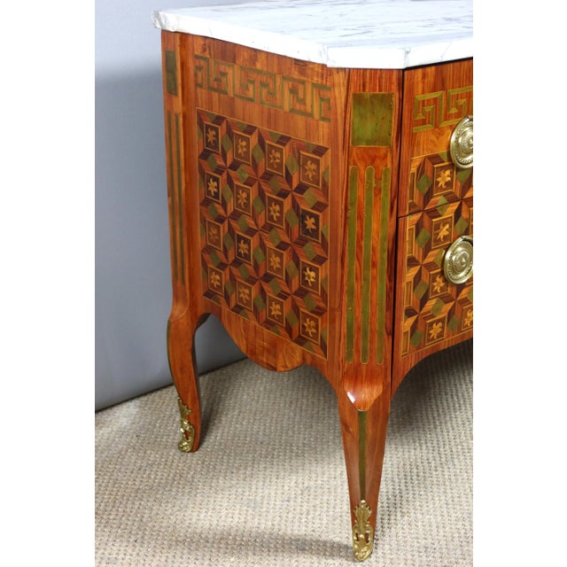 Antique Marquetry Chest of Drawers For Sale - Image 4 of 13