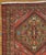 Antique Heriz Northwest Persian Runner, Handmade Rug Navy Light Blue, Rust Ivory For Sale - Image 4 of 5