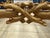 Hollywood Regency Gold Leaf Faux Bois Cocktail Table For Sale In Los Angeles - Image 6 of 14