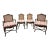 Mid 20th Century Set of 4 French Louis XV Style Cane Chairs For Sale