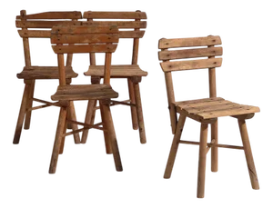 Antique Children's Chairs, 1920, Set of 4