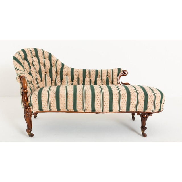 Victorian Chaise Lounges in Mahogany, 1860s For Sale - Image 5 of 10