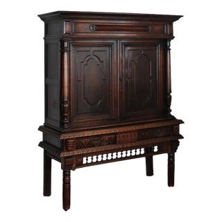 Belgian Oak Bar with Secretary For Sale