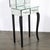 Art Deco Hollywood Mirrored Trifold Ebonized Cabriole Leg Vanity W/ Glass Pulls For Sale - Image 16 of 18
