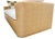Custom handcrafted daybed by Danny Cannon Custom Upholstery, Inc. Features beautifully upholstered raffia sides paired...