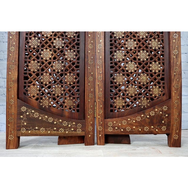 Vintage Double-Sided Room Divider in Teak, 1980s For Sale - Image 6 of 14