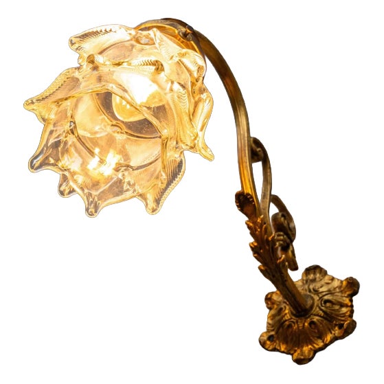 Gilded Bronze Wall Sconce For Sale