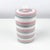 1970s 1970s Italian Grey and Pink Striped Ceramic Canister Containers For Sale - Image 5 of 13