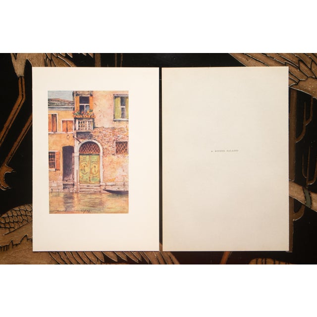 1912 Mortimer Menpes "A Ruined Palazzo", Original Full-Color Print of Venice For Sale - Image 4 of 6