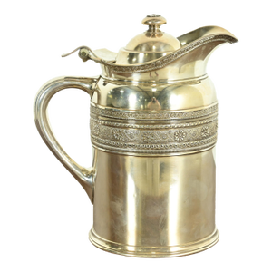 Antique Tiffany & Co. Victorian Silverplate Repoussé Pitcher