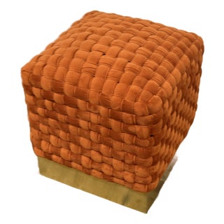 Safavieh Couture Ravyn Ottoman, Sienna For Sale