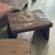 Small Side Stool in Upcycled Organic Chocolate Brown Teak, 1990s For Sale - Image 9 of 10
