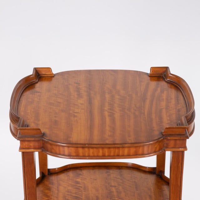 Pair of Mid-Century Italian Satinwood Veneered End Tables For Sale - Image 14 of 18
